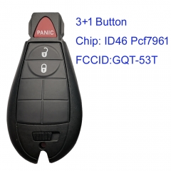 MK300100 Original 2+1 Button 434MHZ Remote Key Fobik Key for DODGE RAM GQ4-53T PCF7961 ID46 Chip Remote Car Key PN: 56046953AG