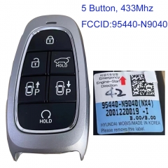 MK140392 5 Button 433MHz Smart Key for H-yundai Tucson 2022 Remote FCCID 95440-N9040 Keyless Go