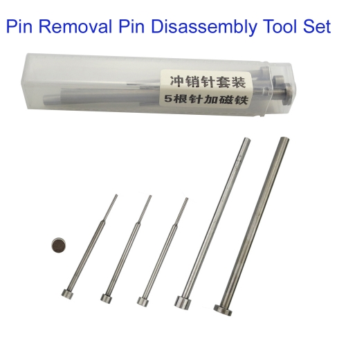KT00079 6PCS/LOT Locksmith Car Remote Key Pin Removal Pin Disassembly Tool Set Needle Pin Remover Nail Locksmith Repair Tools