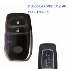 MK190356 2 Button 434MHZ Smart Key for T-oyota  Land Cruiser 2018-2019 FCC ID: BJ2EK