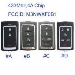 MK300095 433MHz 3/4/5/6 Buttons Smart Remote Car Key Fob for Jeep Wagoneer Grand Cherokee L 2021 Fob FCC ID: M3NWXF0B1 With 4A Chip