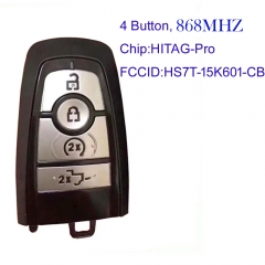 MK160011 Original 868 MHz 4 Button Smart Key For Ford Raptor HITAG PRO Part No HS7T-15K601-CB Keyless Go
