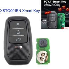 MK580030 Xhorse VVDI Universal Smart Key For T-oyota XM38 Smart Key 4D 8A 4A All in One for KEY TOOL Max Plus Pad VVDI2 VVDI Mini XSTO01EN