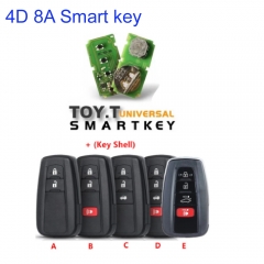 MK580031 Xhorse VVDI XM Smart Key Universal Remote Key Support Renew and Rewrite for T-oyota Work for Plus Max VVDI2 VVDI  4D 8A 4A All in One