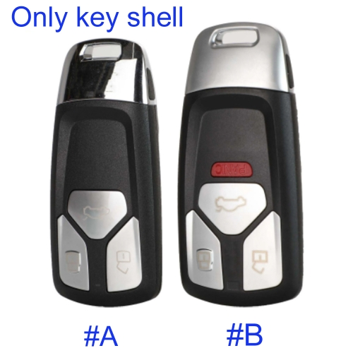 FS090027  3/3+1 Buttons Car Key Case For Audi A4 New A4L A5 A6L QT S5 S7 Q7 TTS Auto Key Shell Cover Replacement
