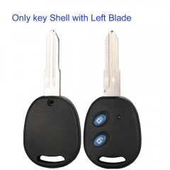FS280040 2 Buttons Head Key Shell For Chevrolet  Epica Lechi Spark Uncut Brass Blade Blank Key Shell Cover Case with Left Blade