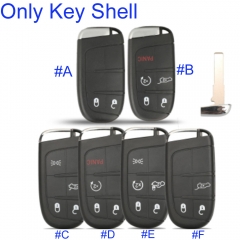 FS330017 Remote Key Shell Case Fob For Fiat 500 500L 500X 2016 2017 2018 2019 Smart Fob Cover Replacement
