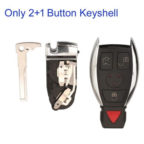 FS100060 2+1Buttons Smart Remote Car Key Shell For Mercedes Benz NEC C E R S CL GL SL CLK SLK Remote Key Fob