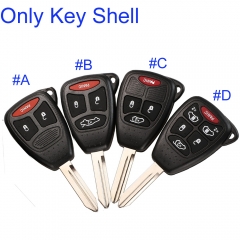 FS300017 3/4/6 Buttons Remote Car Key Shell Case Fob For Dodge Jeep Commander Grand Cherokee C-hrysler Aspen 300