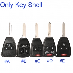 FS300017 3/4/5 Buttons Remote Car Key Shell Case Fob For Dodge Jeep Commander Grand Cherokee C-hrysler Aspen 300