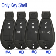 FS300015  2/3/ 4 Buttons Remote Smart Key Shell For C-hrysler Jeep Grand Cherokee 2008 - 2015 Fob Smart Key Case