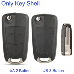 FS460021 2/3 Buttons Remote Car Key Fob Flip Key Case For  Chevrolet Captiva 2006 2012 For Opel Antara 2007 2011 Key Blade DWO5Key Shell Replacement