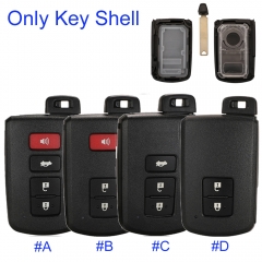 FS190156 2/3/4 Buttons Smart Remote Key Shell Case Fob for T-oyotaa Avalon Camry RAV4 Corolla Highlander Smart Car Key Housing Replacement