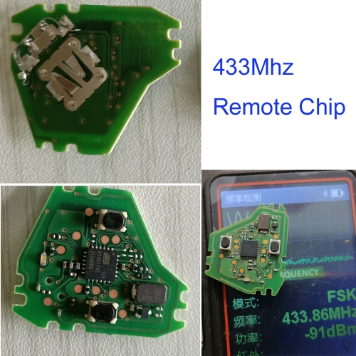 MK200011 2 Button Remote Control Key Chip PCB Only for T-oyota wigo VELOZ AVANZA FSK 433MHZ FCCID-CWTWB1G0084