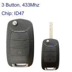 MK280135 3Button 433MHz Flip Remote Key for Chevrolet Captiva  2020-2023 Car Key Fob with ID47 Chip