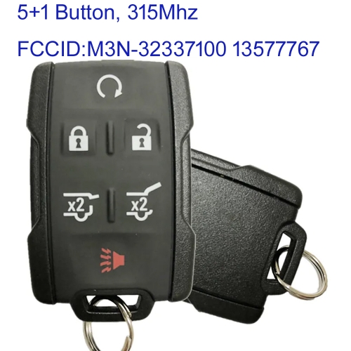 MK280147  5+1 Button 315MHz Keyless Smart Key for Chevrolet Suburban 2015-2020 Tahoe 2015-2020 Car Key Fob Remote M3N-32337100 13577767