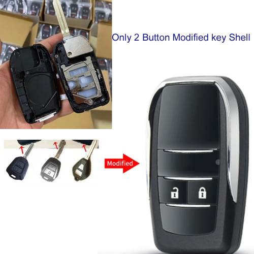 FS360005 2 Buttons Ignition Remote Car Key Shell Case  Fob Cover Fit For ISUZU D-Max Shell Cover Replacement