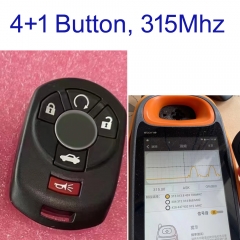 MK340032 OEM 4+1 Button 315MHz Smart Key Remote Control for C-adillac STS 2005-2007 Go Auto Car Key Fob PN: 15212383  M3N65981403