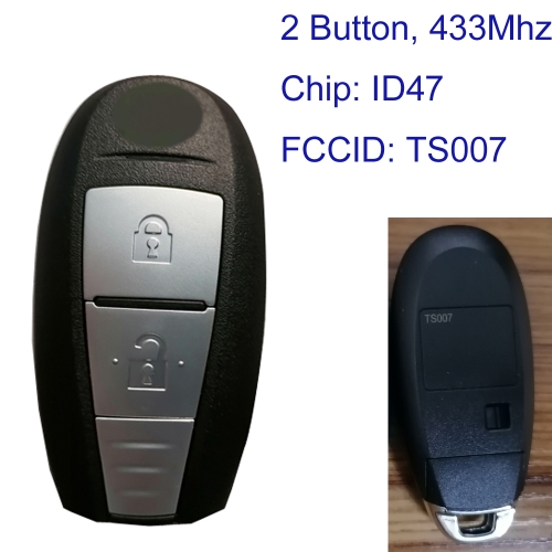 MK370052  2 Button 315mhz Smart Key for S-uzuki S-Cross Auto Car Key Fob  TS007 ID47 Chip