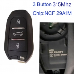 MK250041 OEM 3 Buttons 315 MHz Smart Remote Key for C-itroen NCF 29A1M Chip Keyless Go Proximity