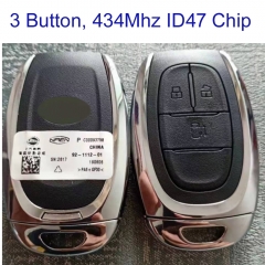 MK680001 OEM 3Button 434MHZ Smart Key for SAIC MAXUS D60 T60 T70 G10 G20 V80 Intelligent Remote Key with ID47 Chip