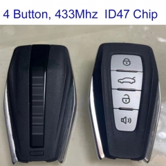 MK080011 OEM 4Button 434MHZ Smart Key for Proton Auto Car Key Fob With ID47 Chip