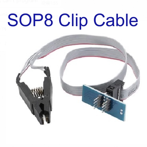 FDP500088 Programmer Testing EEprom IC Clamp SOIC8 SOIC 8 SOP8 SOP Clip Cable Cord & Adapter For 24 93 25 26 Series Chip