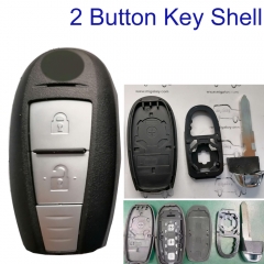 FS370020 2 Button Smart Key Case Cover Shell for S-uzuki Auto Car Key Shell Replacement