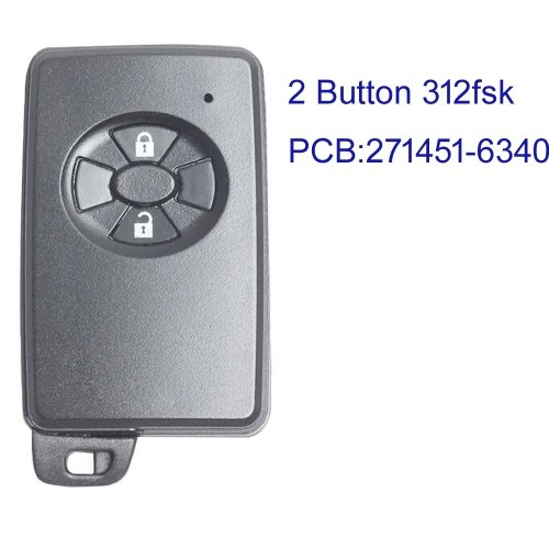 MK190535 2 Button 312MHz FSK Smart Key for T-oyota  Auto Car Key 271451-6340 PCB Keyless Go 4D Chip