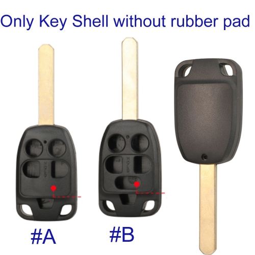 FS180083 5/6 Buttons Remote Key Shell fit for HONDA O-dyssey Elysion Remote Key Case Fob Replacement without Rubber Button Pad