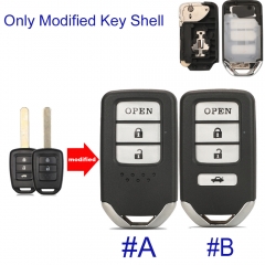 FS560021 Modified 2/3 Buttons Folding Flip Remote Car Key Shell Cover Case For Honda Civic City Fit XRV Vezel Replacement