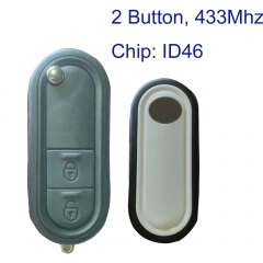 MK390010 Original 2 Button 433MHz Flip Folding Key Remote for MG 2011-2015 MG3 10144319 Auto Car Key Fob with ID46 Chip Car Key Fob