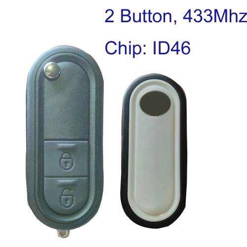 MK390010 OEM 2 Button 433MHz Flip Folding Key Remote for MG 2011-2015 MG3 MG3 Intelligent 10144319 Auto Car Key Fob with ID46 Chip Car Key Fob