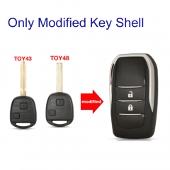 FS490011 2Button Modified Smart Key Remote Key Shell Cover for L-exus Auto Key Case Cover Replacement