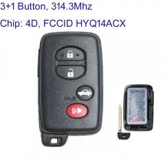 MK450021 3+1 Button 314.3Mhz Smart Key Remote Control for Subaru Forester XV Crosstrek BRZ WRX STI 2013-2015 Auto Car Key Fob HYQ14ACX 5290 4D Chip