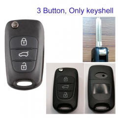 FS130035  3 Button Fllip Key Remote Key Control Shell Case Cover Case for K-ia K5 Auto Car Key Shell Replacement Left Blade