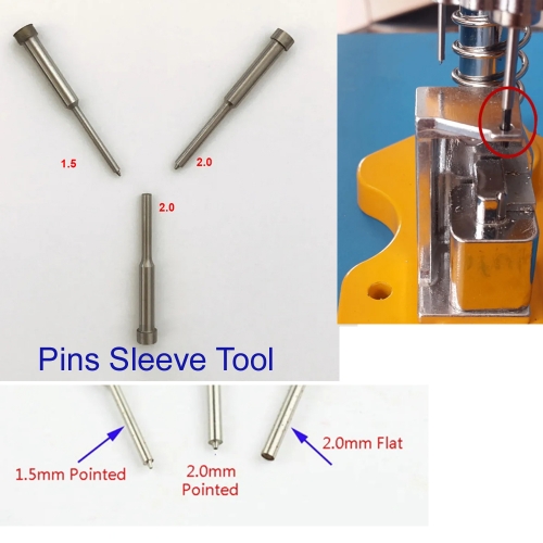 KT00278 3PCS/LOT Locksmith Car Remote Key Pin Bafute Thimble Disassembly Tools Pins Sleeve Tool Disassembly Tool Needle Pin Locksmith Repair Tools