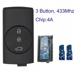 MK080013 3 Button Smart Remote Key 434Mhz 4A Chip for Chery EXEED  Auto Remote Key Fob Keyless Go With Blue PCB