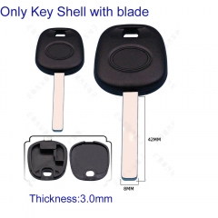 FS190188 Head Key Shell House Cover Remote Control Key Case for T-oyota Auto Car Key Transponder Key Shell With Blade