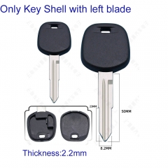 FS190186 Head Key Shell House Cover Remote Control Key Case for T-oyota Auto Car Key Transponder Key Shell With Left Blade