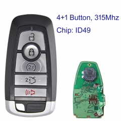 MK160160 4+1 Button 315Mhz Remote Key Smart Key for Ford Mustang Auto Key Fob Keyless Go with ID49 Chip