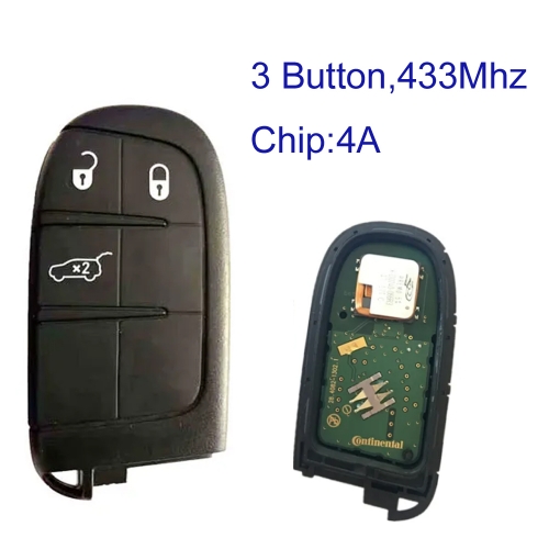 MK300011 Original Smart key 3 button 434 MHz for Jeep Renegade Transponder AES  Auto Car Keys