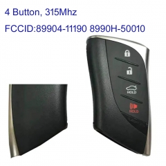 MK490001 OEM Smart Key Remote 4 Button 315MHz for Lexus LS500 89904-11190 8990H-50010