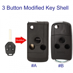 FS450019 Modified 3 Button Flip Car Key Case Shell for Subaru Forester Outback XV L-egacy Folding Remote Key Cover Upgrade Style