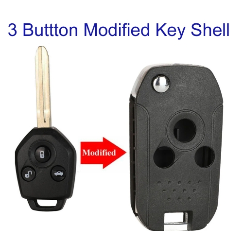 FS450017 2Buttons Modified Folding Flip Remote Key Shell for Subaru Forester L-egacy Car Key Blanks Case