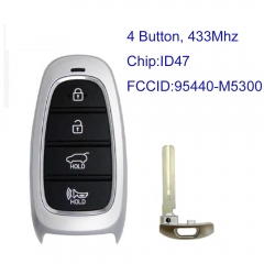 MK140467 4 Button 433MHz Smart Key for H-yundai Nexo 2019-2021 Remote FCC ID: 95440-M5300 TQ8-FOB-4F20 Keyless Go with ID47 Chip Auto Car Key