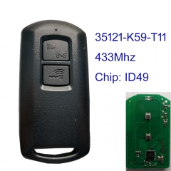 MK180192  35121-K59-T11 433mhz Motorcycle Key Remote Control for Honda  Click 150I Vario150 2018 2019 2020 Fob id47 chip in common packing with code