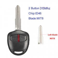 MK350067 2 Button 315MHz Remote key for M-itsubishi Lancer Outlander ASX with PCF7936 chip MIT8 G8D-576M-A Left Blade