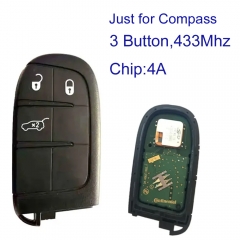 MK300006 Original Smart key 3 button 434 MHz for Jeep CompassTransponder AES  Auto Car Keys M3N-40821302