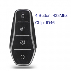 MK010005 4 Buttons 434MHZ  Smart Remote Key with ID46 Chip for BYD Car Keyless Go Auto Key Fob